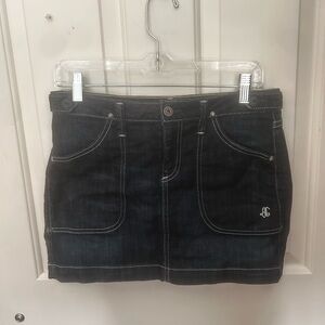 AG Adriano Goldschmied Dark Wash Mini Skirt